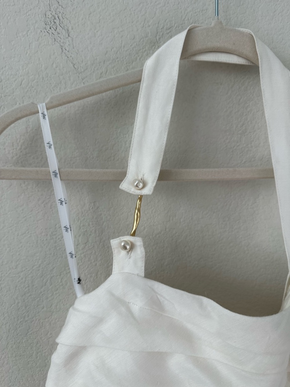 AJE Mika Draped Split White Midi Dress SZ US 4, AU 8 - Picture 4 of 11